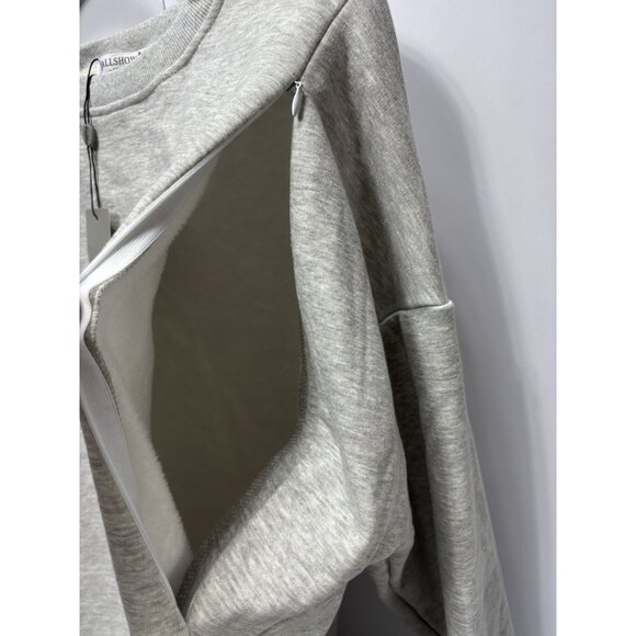 Nursing Top XXL Grey Breastfeeding Shirt Discreet Lift-Up Access Maternity Top - Picture 7 of 11